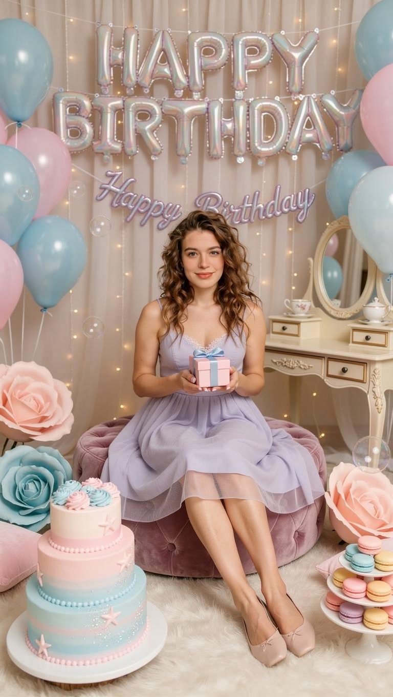 AI generated birthday celebration photo for a friend